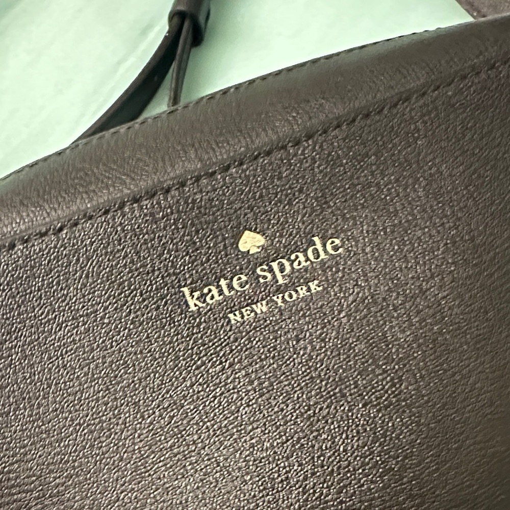 EUC - Kate Spade Black Crossbody with Gold-Tone - Picture 5 of 7